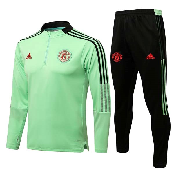 Sweatshirts Manchester United 2022 Grün Schwarz